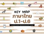 KEY MAP ภาษาไทย ป.1-ป.6 แผนที่ความคิด พิชิตข้อสอบมั่นใจ 100%